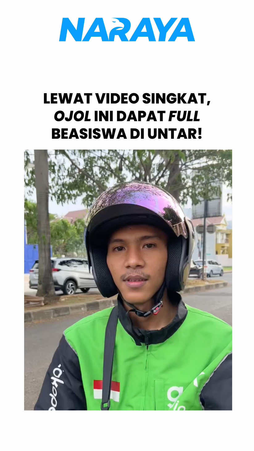 Guys kalian pasti udah liat kan video viral driver ojol yang nganter penumpang sampai gerbang Universitas Tarumanagara (UNTAR)?  Namanya Restu Anbia Putra, awalnya cuma hobi bikin konten kesehariannya di medsos. Tapi siapa sangka, momen sederhana itu justru berbuah manis.  UNTAR resmi kasih beasiswa penuh buat Restu, bahkan dia bebas pilih jurusan yang dia mau. Restu pun berkali-kali ngucapin rasa syukur, sementara Ariawan Gunadi, Rektor UNTAR, langsung memeluknya hangat.  Wah rezeki banget ya, semangat belajarnya ya Restu 🫶 📹Source : VT/restuojol #OjolBerprestasi #UNTAR #Beasiswa #kisahinspiratif 