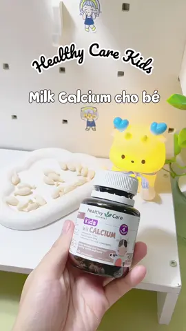 Viên Uống Bổ Sung Canxi Sữa Cho Bé Healthy Care Kids Milk Calcium cho bé từ 4m+ trở lên giúp hỗ trợ pt chiều cao & xương răng chắc khoẻ hơn nha các mẹ #canxichobe #canxi #healthycare #healthycarevnchinhhang #mebimsua 