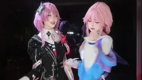 😂 Evernight dỗ March 7 đi, không vợ lại chạy mất bây giờ 🤗 #HonkaiStarRail #evernight #march7th #evermarch #cosplay 