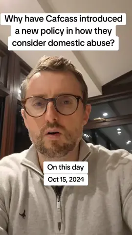 #onthisday last year I discussed why Cafcass have introduced a new Domestic Abuse policy. #domesticabuse #domesticviolence #familylaw #familycourt 