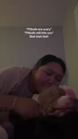 I Like To Bother Him When He’s Sleeping 😀❤️ #pitbull #dogsoftiktok #pittiesoftiktok #dog #fyp 