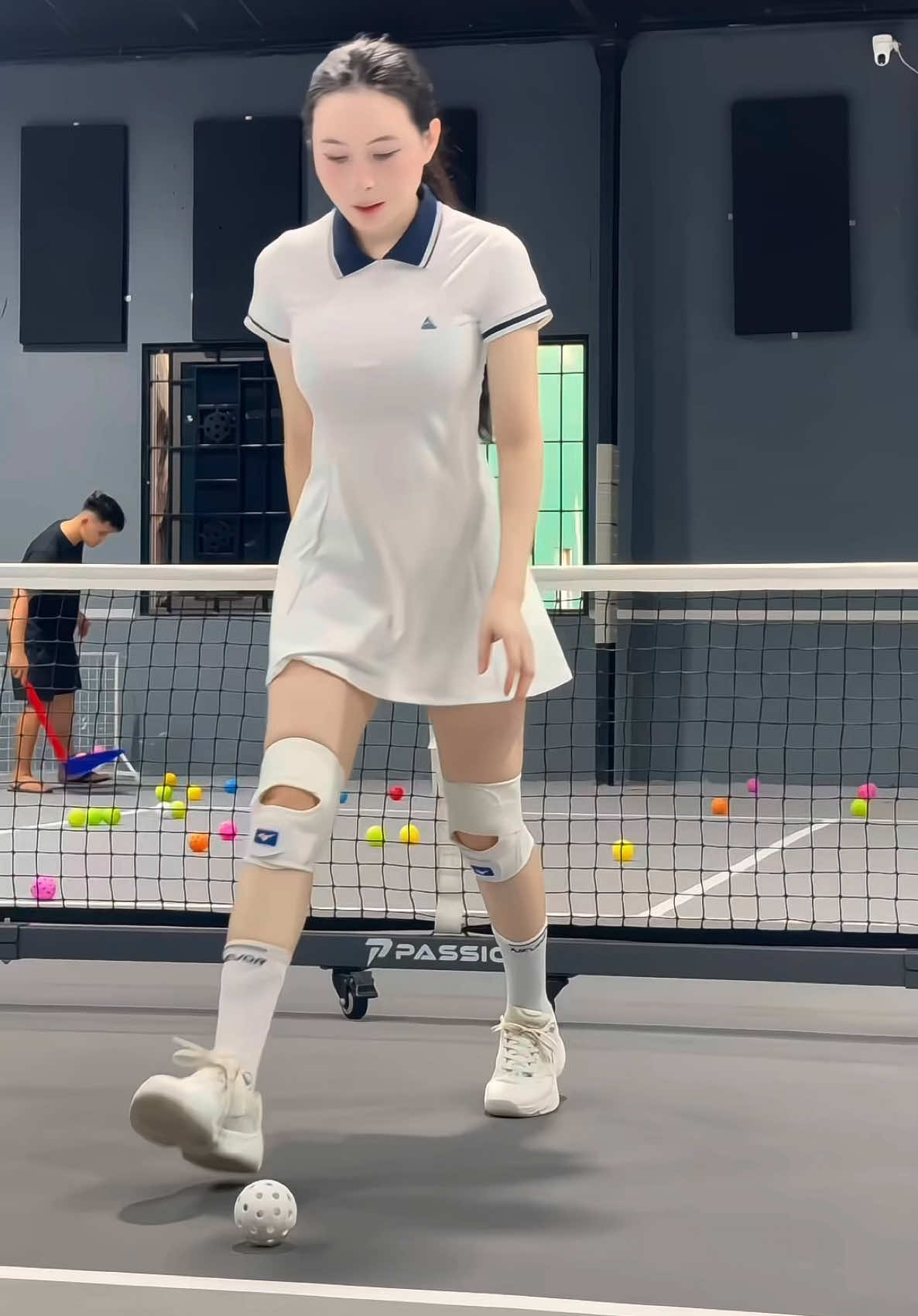 Bo gối dành cho người giàu😭#NhungHoangPicklebal #pickleball #thethaomoingay #bogoithethao #mizuno 