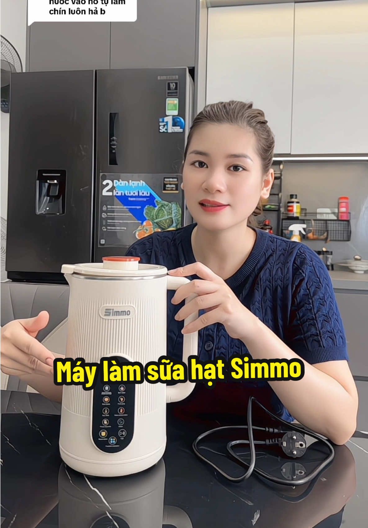 Trả lời @LanVy (Mít Xoài 🥭 baby)  Máy làm sữa hạt Simmo sử dụng dễ dàng #maylamsuahat #simmo 