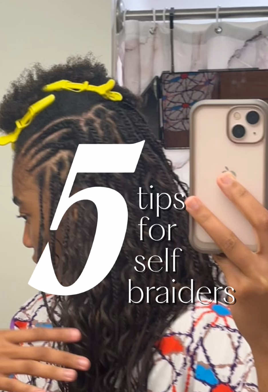 Still learning to practice these tips myself especially taking breaks 😭 #selfbraiders #hairtips #braidtutorial 