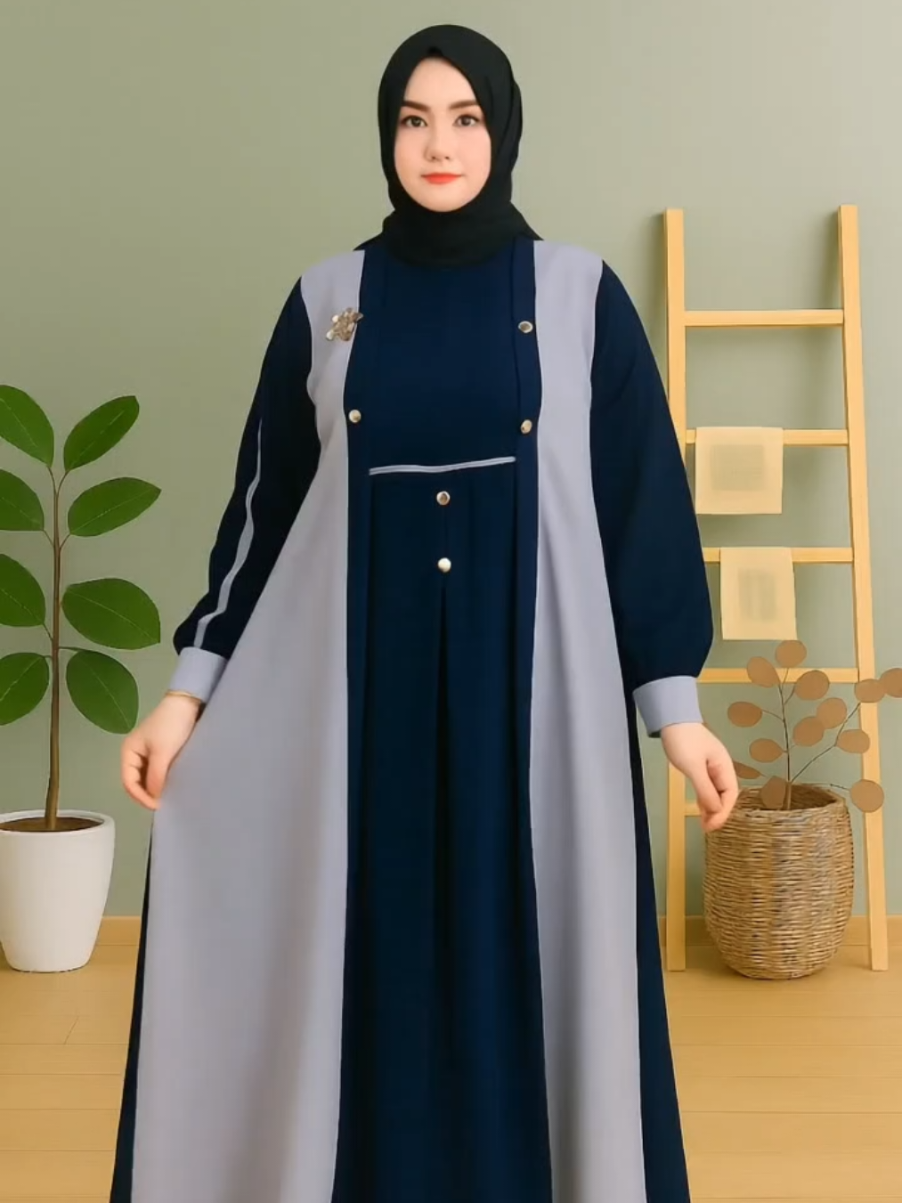 masyaallah bunda cantik sekali gamisnya 😍