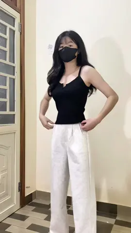 áo hai dây ôm body #review #xuhuong #trending 