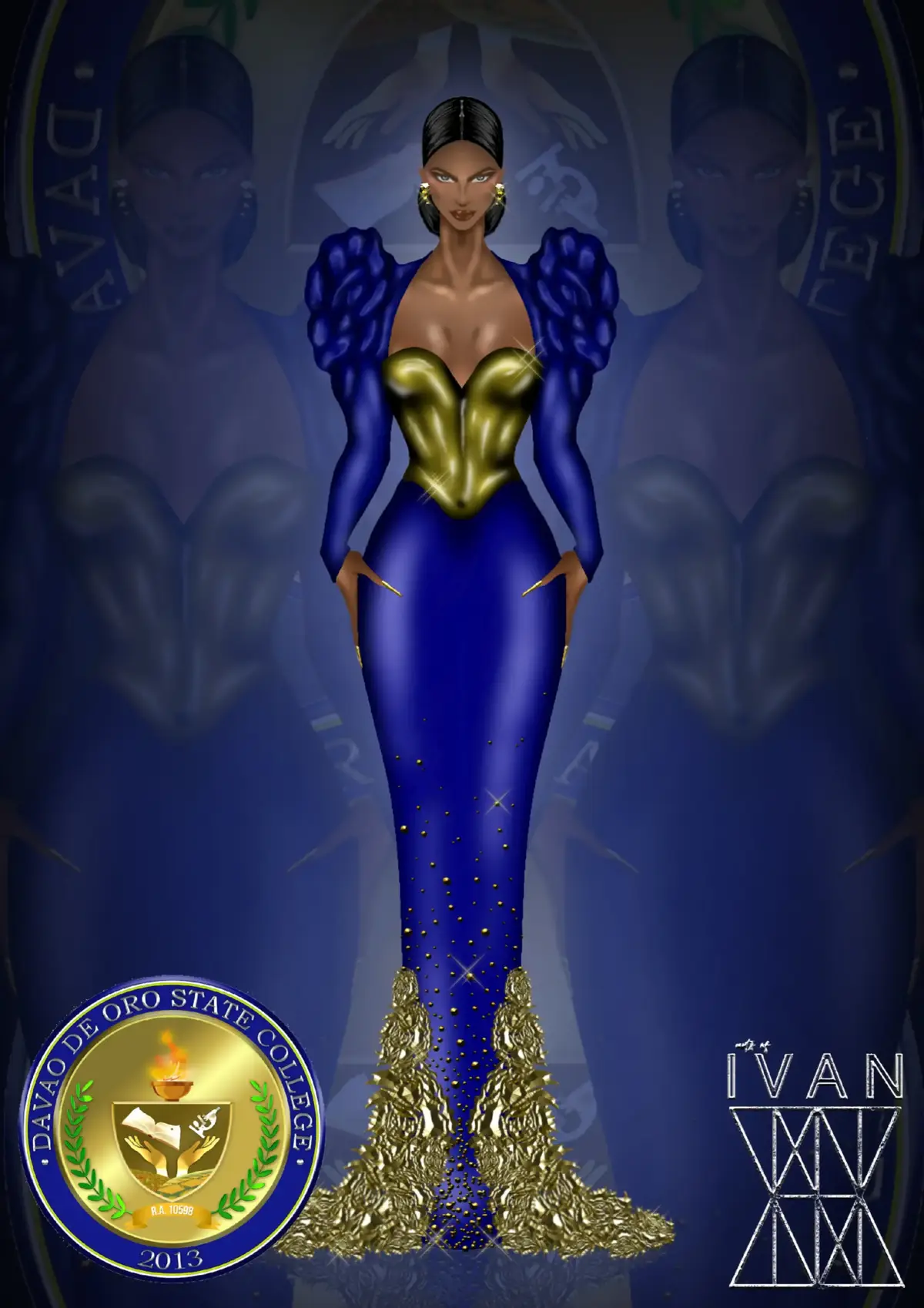 An 85-piece collection of fashion design/illustration inspired by the vibrant colors and elements from the logos of State Universities and Colleges of the Philippines. A fun and creative look at the iconic emblems of our public tertiary institutions through the lens of fashion design. From which school are you? 👀 #eveningdress #gown  #couture #designer #hautecouture 