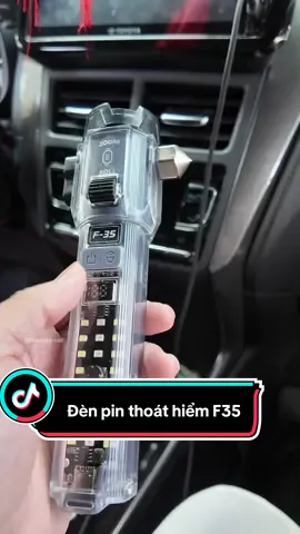 Đèn pin F35 thoát hiểm đa năng trên xe ô tô #denpinsieusang #denpin #denpincamtay #phukienoto #phukienxehoi 