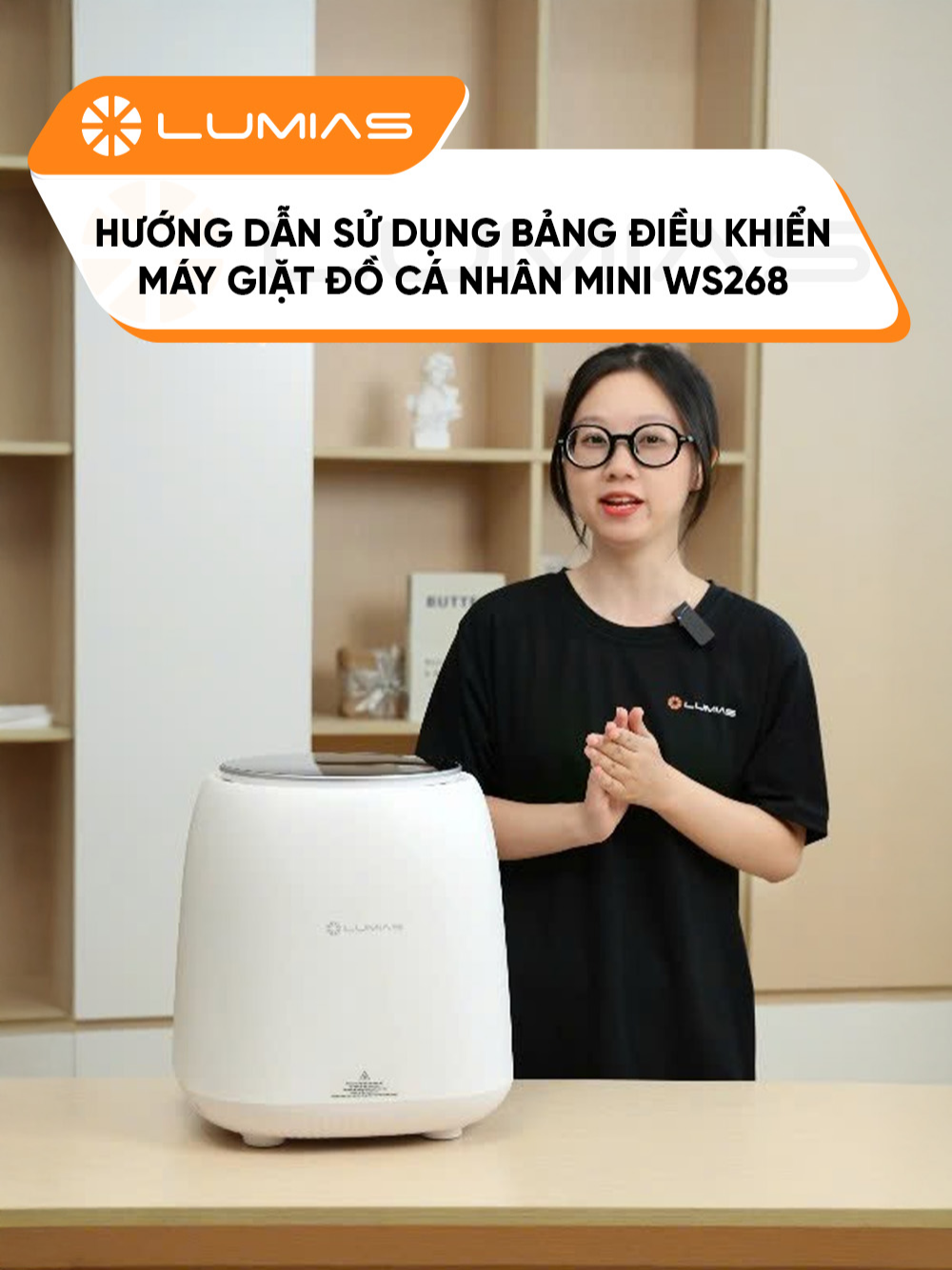 Hướng dẫn sử dụng bảng điều khiển máy giặt đồ cá nhân mini Lumias WS268 #lumias #lumiasvietnam #gigavn #hoplongecommerce #maygiatdocanhan #LumiasminiWS268 #WS268