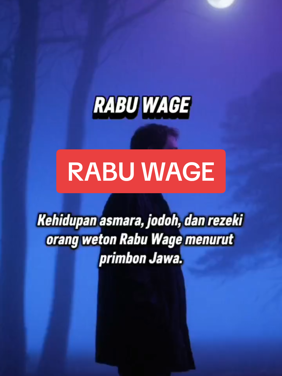 RABU WAGE  #rabuwage #wetonjawa  #primbonjawa  #jawapride 