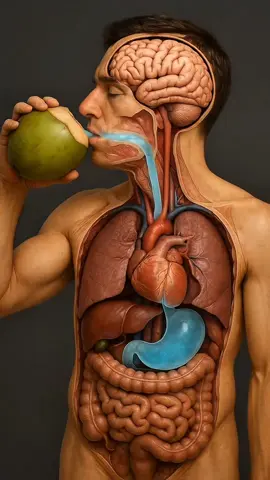 what happens while you drink fresh coconut water inside human body?😱🤮#viralvideo #health #fyp #ushealthcare #coconut 
