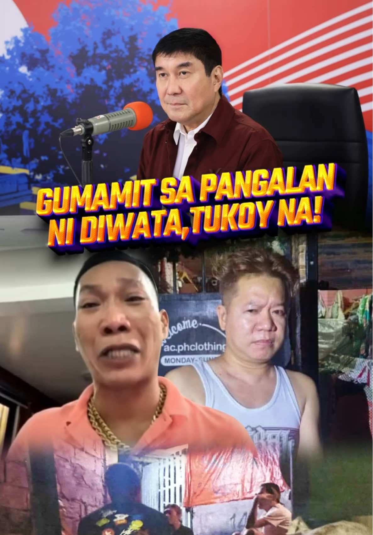 𝗟𝗔𝗟𝗔𝗞𝗜𝗡𝗚 𝗡𝗔𝗚𝗣𝗔𝗡𝗚𝗚𝗔𝗣 𝗡𝗔 𝗦𝗜 𝗗𝗜𝗪𝗔𝗧𝗔, 𝗧𝗨𝗞𝗢𝗬 𝗡𝗔! Matatandaan na nagsumbong sa Raffy Tulfo in Action (RTIA) si Deo Jarito Balbuena o mas kilala bilang si Diwata noong October 10 matapos mabiktima ng identity theft na nagresulta sa kanyang wrongful arrest.  At nitong Oct. 14, hindi napigilang mapahagulgol ni Diwata habang ibinabalita kay Sen. Idol na natukoy na niya ang taong nagnakaw ng identity niya sa tulong na rin ni Bogabong. Masama daw ang loob niya dahil may atraso pa sa kanya ang taong ito at nagawa pang gamitin ang kanyang pangalan sa krimen. PANOORIN! #Tulfo #RaffyTulfo #IdolMoSaSenado #KakampiMoSaSenado #NakikinigLumalabanUmaaksyon