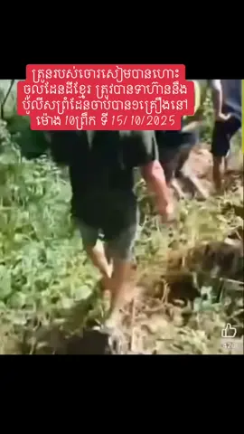 ត្រូនរបស់ចោរសៀមបានហោះចូលដែនដីខ្មែរ ត្រូវបានទាហ៊ាននឹងប៉ូលីសព្រំដែនចាប់បាន១គ្រឿងនៅម៉ោង10ព្រឹក ទី15/10/2025