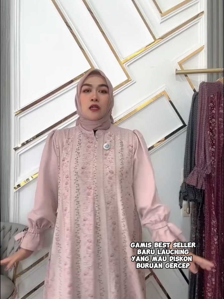 gamis wanita rayon motif mix rayon jaguard lembut adem#gamis #gamiscantik #gamispremium #gamismewah 