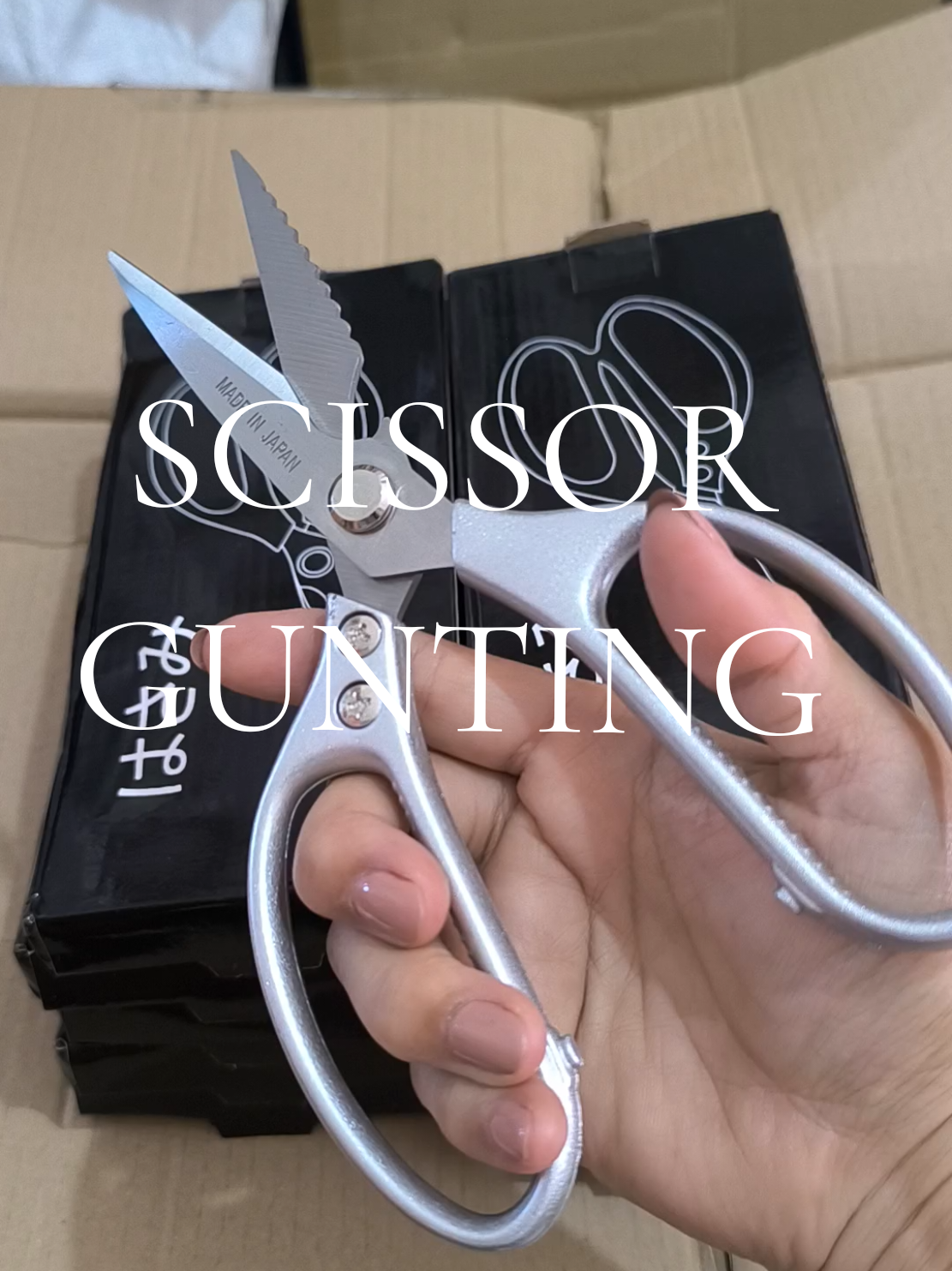 stainless steel scissor multi purpose kitchen scissor #gunting #scissors 