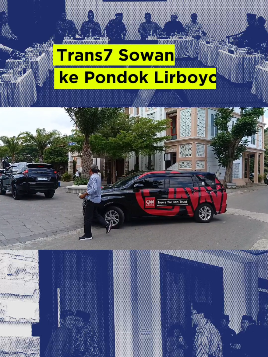 Masyayikh Pondok Lirboyo Terima Rombongan Trans7: Audiensi Secara Tertutup Kediri, Mataraman.net Polemik tayangan di salah satu televisi swasta membuat gaduh kalangan santri direspon cepat. Rombongan Trans7 sowan ke Pondok Pesantren Lirboyo Kediri setelah tayangan Xpose Uncensored Trans7 dikecam banyak pihak. Pasalnya, narasi yang dibangun hanya sekadar opini dari rumah produksi. Setelah permintaan maaf secara langsung dari Direktur Produksi TRANS7 Andi Chairil. Hari ini dari Jakarta bertolak ke Pondok Pesantren Lirboyo yang memiliki puluhan ribu santri ini. Pengamatan penulis, rombongan tiba menggunakan kendaraan kantor bertuliskan CNN Indonesia. Serta beberapa kendaraan lainnya pada pukul 10.05 WIB. Saat itu Masyayikh Pondok Pesantren Lirboyo melakukan rapat internal di Gedung Yayasan atau Utara Masjid Al-Hasan. Sementara rombongan Trans7 ditemui oleh Kapolres Kediri Kota, Ajun Komisaris Besar Polisi Anggi Ibrahim Saputra. Rombongan dipersilahkan untuk beristirahat di gedung timur Masjid Al-Hasan. Dalam rombongan tersebut juga turut hadir Prof. M. Nuh. Baru pukul 10.24 WIB rombongan masuk ke Gedung Yayasan yang sudah banyak Masyayikh Pondok Pesantren Lirboyo. Awak media dipersilahkan mengambil dokumentasi beberapa saat. Kemudian bisa keluar forum karena di dalam pertemuan tertutup.  #lirboyo #trans7 #boikottrans7 #kediri #santri 