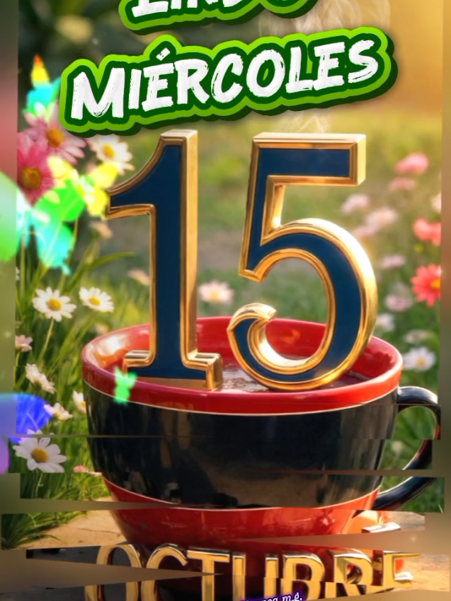 Lindo Miércoles 15 de Octubre!#CapCutMotivacional #CapCut#felizmiercoles #buenosdias #parati 