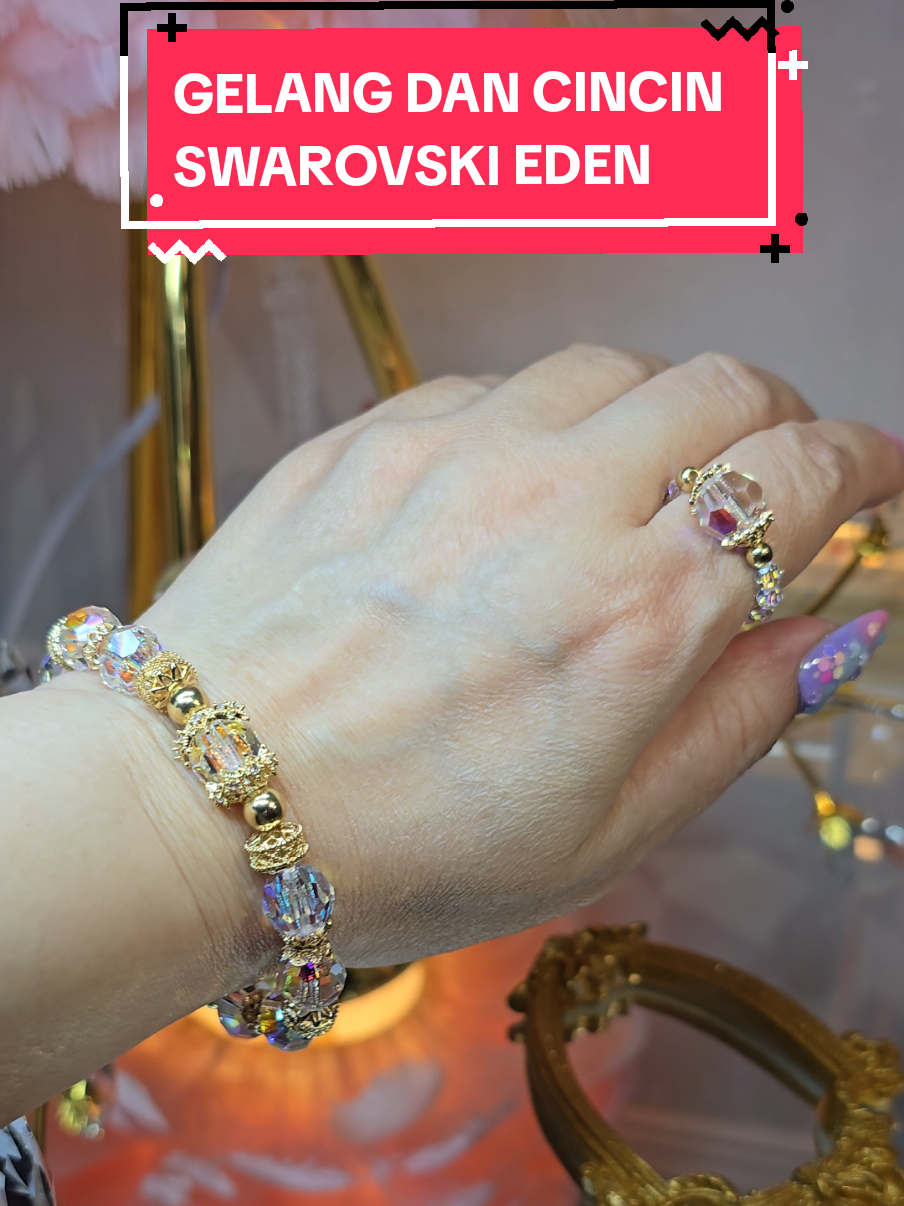 GELANG DAN CINCIN SWAROVSKI EDEN  