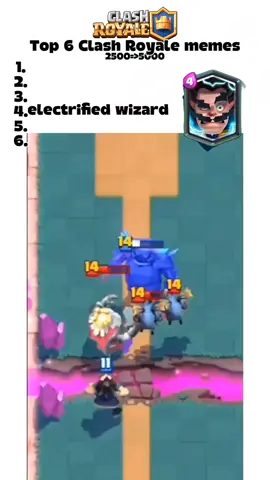 top 6 memes in Clash Royale #clashroyale 