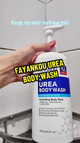 Say goodbye to rough, dry, and flaky skin! 💦 The Fayankou Urea Body Wash is packed with 42% Urea, a powerhouse ingredient known for its intense hydration and gentle exfoliation. It helps remove dead skin cells, soften calluses, and restore smooth, glowing skin after every bath.  #UreaBodyWash #42PercentUrea #DrySkinSolution #MoisturizingBodyWash #lacwatserye 
