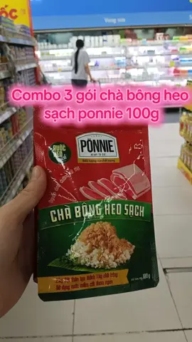 Combo 3 gói chà bông heo sạch ponnie thơm ngon 100g. #chabongheosach#chabong#ponnie#xuhuongtiktok #khuongtaphoa 