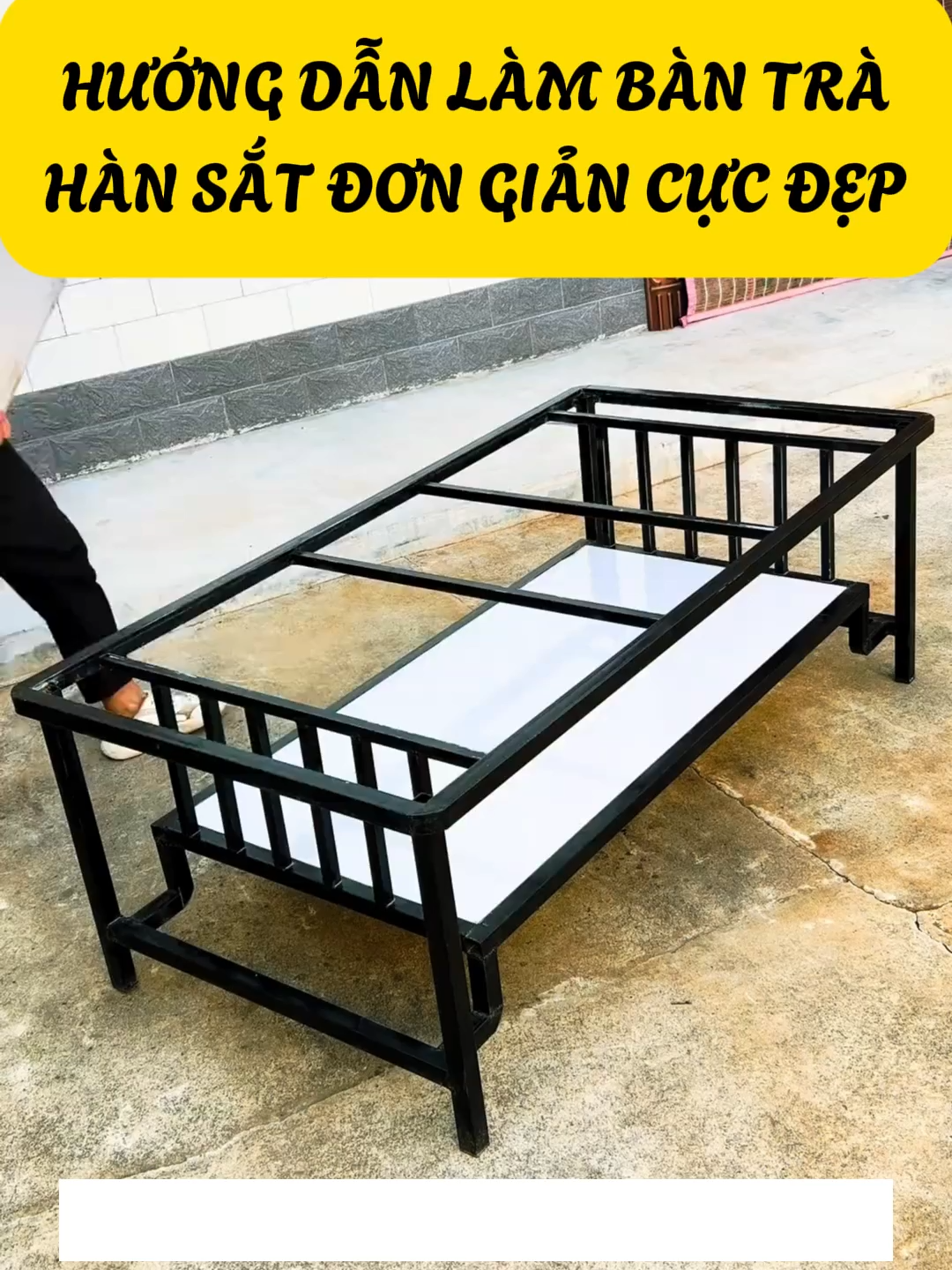 Hướng Dẫn Tự Làm Bàn Trà Hàn Sắt Đơn Giản, Bền Đẹp #kinhcanreview #nhadep #trangtri #thietkenoithat