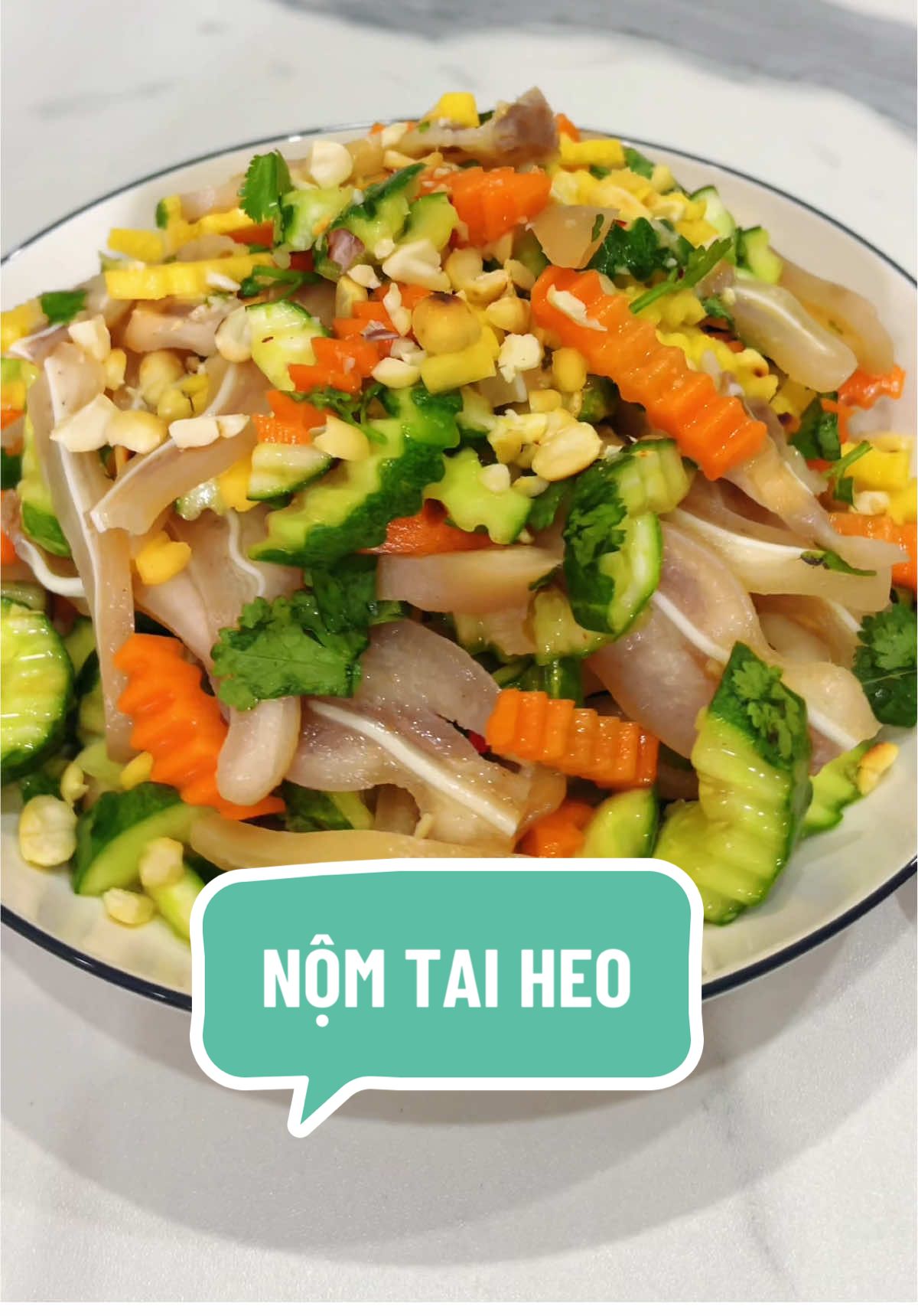 Ngày 12: Nộm tai heo chua ngọt #monngonmoingay #taiheochuangot #videoviral #tiktokviral #xuhuong 