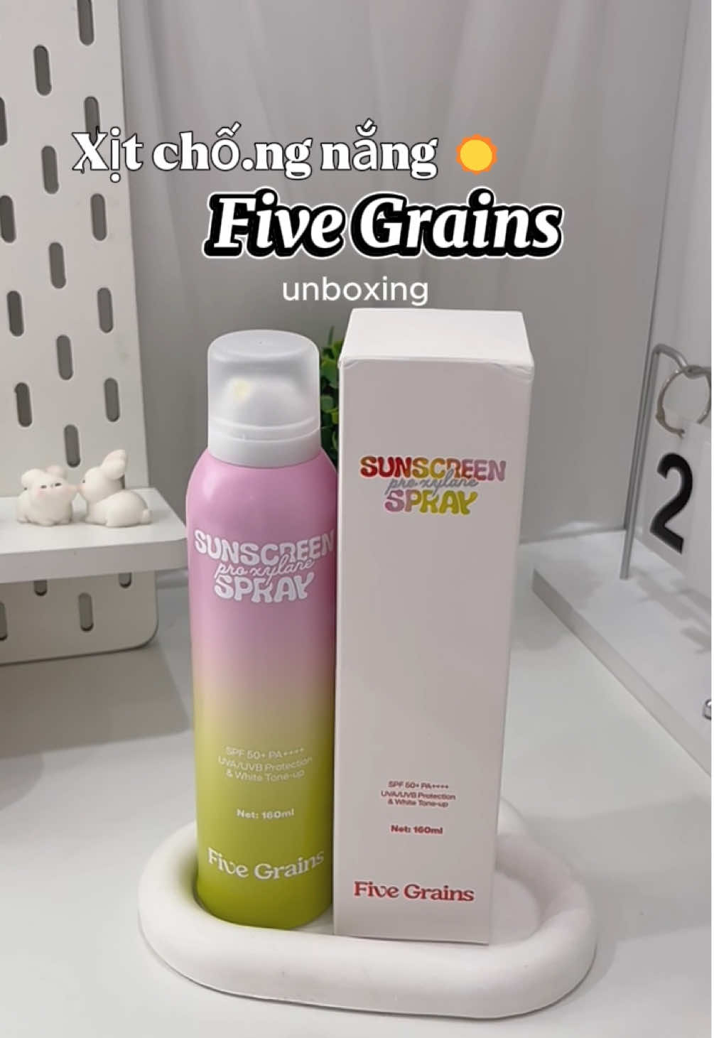 Da sáng tự tin ra nắng nhaa #fivegrains #fivegrainsvietnam #xitchongnang #chongnang #unboxcunghaanh 