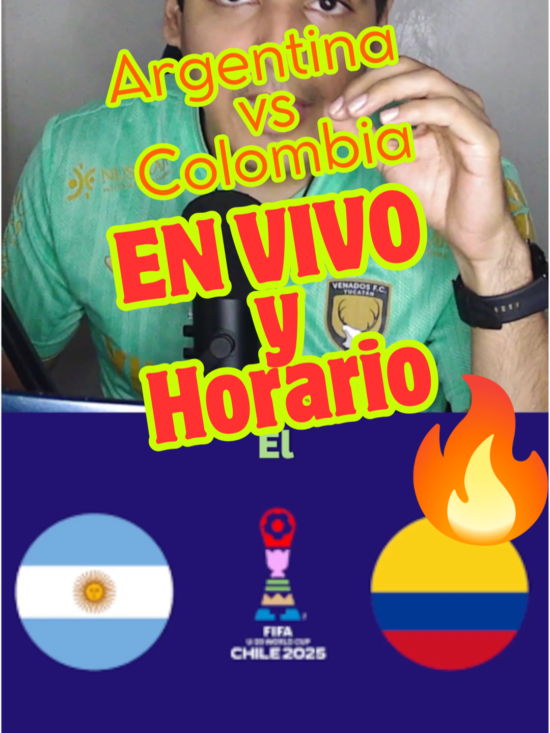 Este miércoles 15 de octubre tendremos el partido entre Argentina vs Colombia por las semifinales del Mundial Sub-20 2025 en Chile y aquí te contamos dónde verlo en vivo, el horario, canales y nuestro pronóstico. #Argentina #Colombia #MundialSub20 #U20WorldCup
