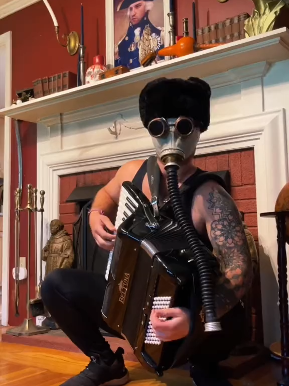 178 Some men can squat  Some men can play accordion  But only one squats while playing accordion  #accordion #squat #folk #polka #katyusha