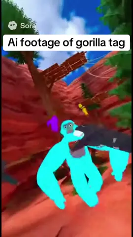 Ai footage of gorilla tag #gorillatag #gorrilatagvr #gorrilatagvr #aigenerated #sora2 