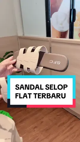 Sandal slip on / Flat terbaru ringan empuk kekinian #sandalselop #sandalflat #sandalteplek #sandalkekinian #sandalterbaru 