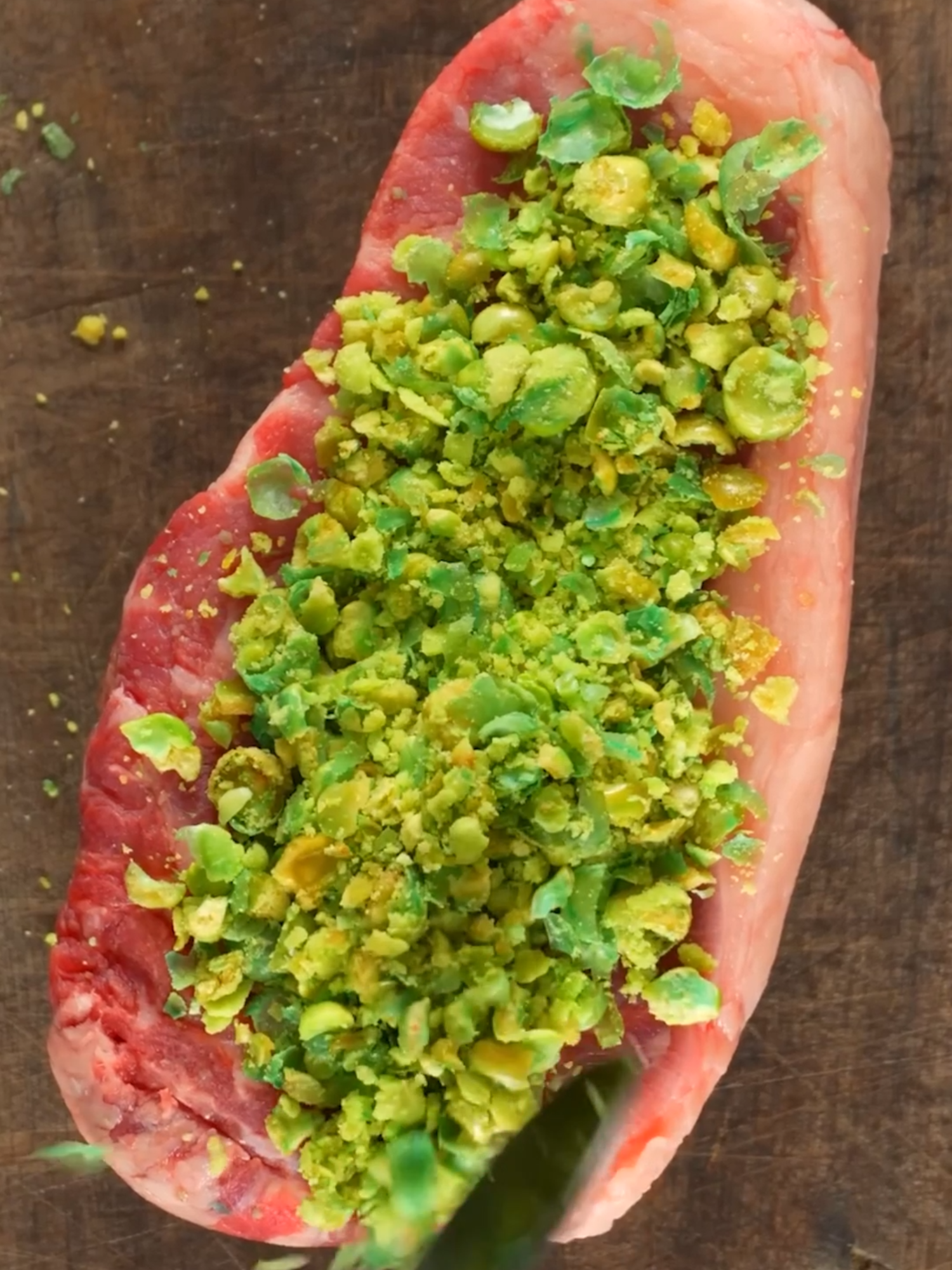 Wasabi Pea Steak!