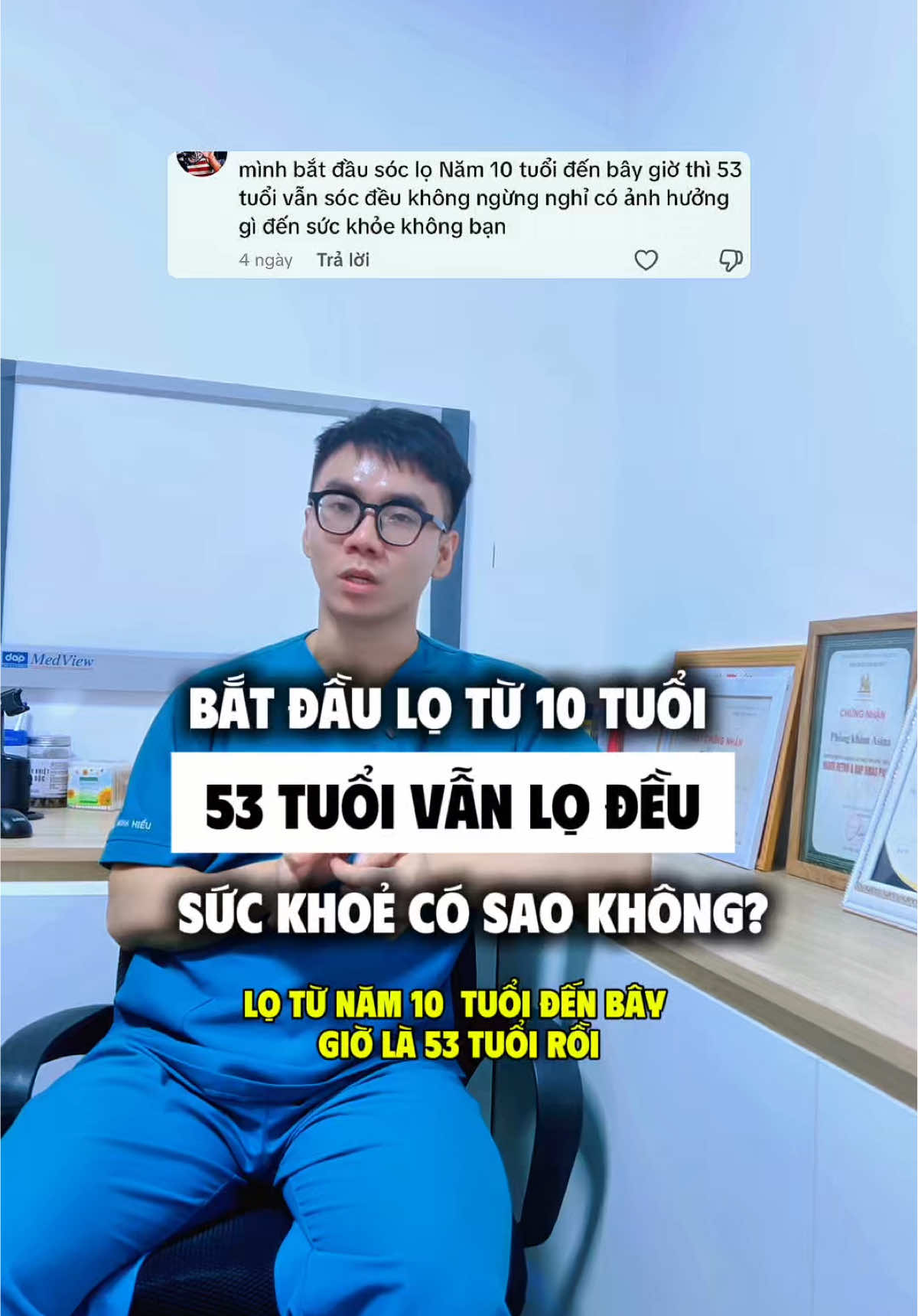 10 tuổi bắt đầu lọ , đều đặn đến giờ 53 tuổi vẫn lọ thì có ảnh hưởng gì đến sức khoẻ không? #bacsiminhhieu #suckhoechomoinguoi #chamsocsuckhoechudong #suckhoenamgioi #suckhoesinhsan 