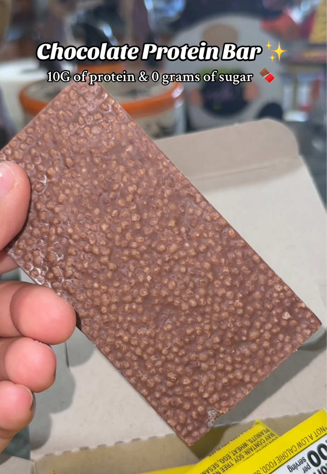 So yummy 😋  #chocolate #chocolatebar #proteinchocolate #proteinsnack #proteinbar 