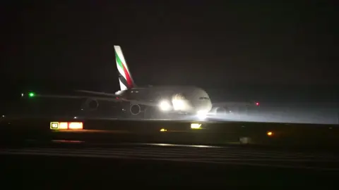 ✮ Emirates A380 — Powerful Night Departure #aviation #airplane #aircraft #plane #fyp 