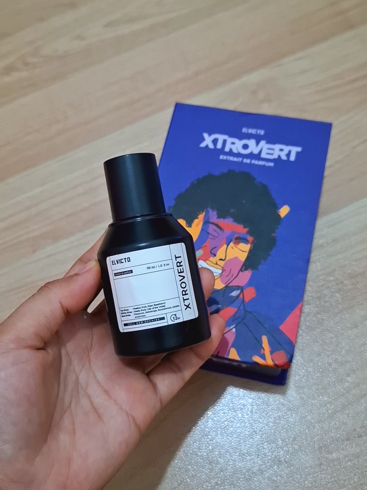 oh jadi ini parfume yang banyak diminati kaum adam itu ya..  #elvicto #elvictoxtrovert #elvictoparfume #fyp 