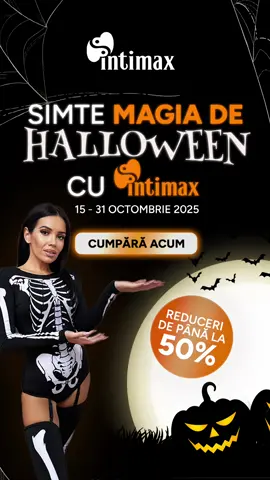 🎃 Boo! Reducerile au ieșit la joacă și te pândesc la fiecare click 👀 Prețuri de speriat de mici, dar imposibil de ratat! 🖤🔥