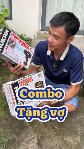 Chương trình pin sạc 20cell hukan tặng kèm máy thổi phản lực #tantaifunny #pinmaykhoan #hukan 