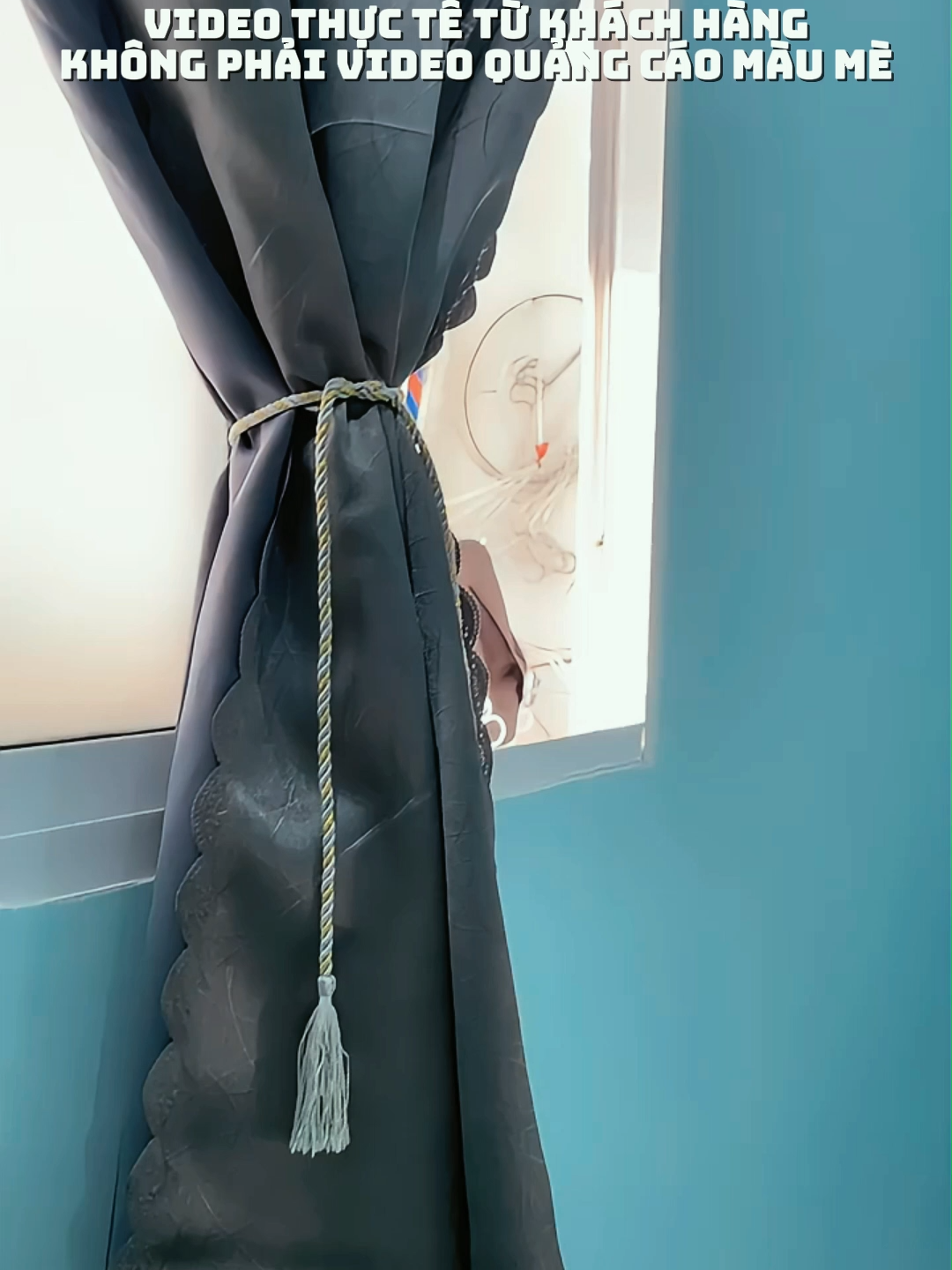 Rèm cửa dán tường decor trang trí vải gấm chống nắng cao cấp treo phòng ngủ, giường tầng, dán bếp