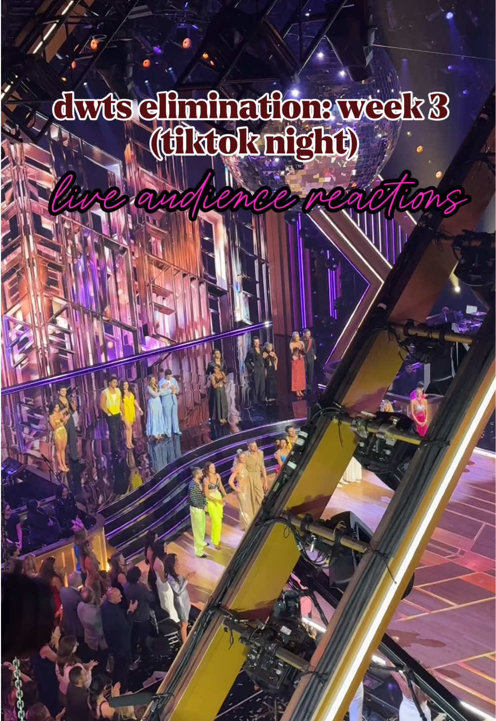 DWTS week 3 live elimination!! Such a fun night to attend but everyone in the ballroom was shocked at the ending 👀 #dwts #dwts34 #dancingwiththestars #fyp @Dancing with the Stars #DWTS 