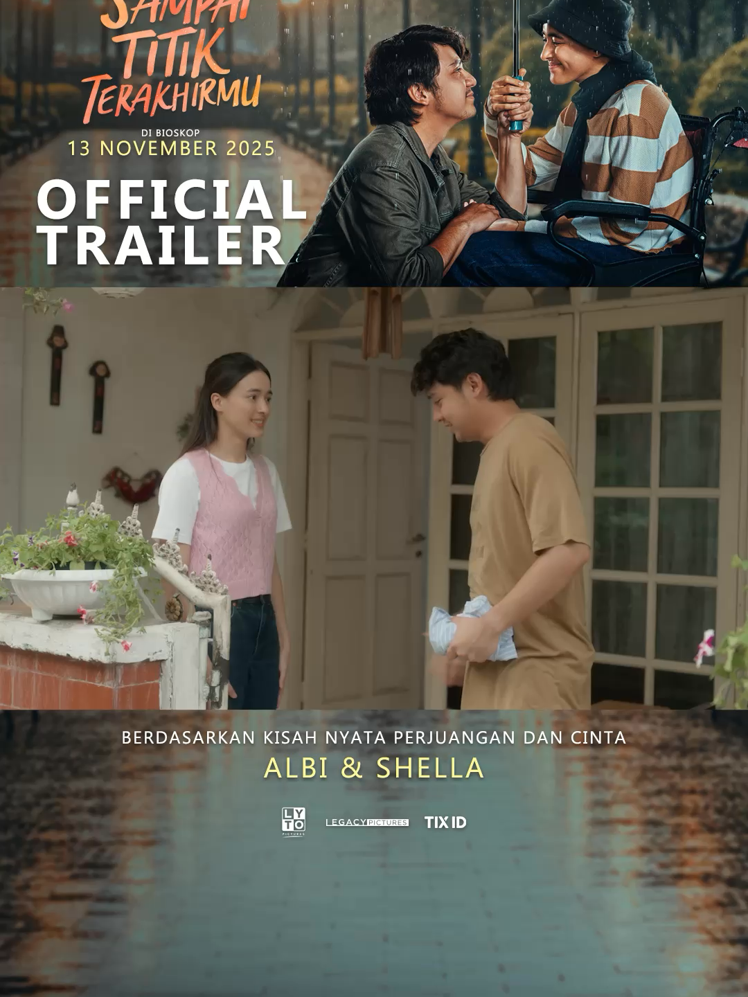 Official Trailer Film SAMPAI TITIK TERAKHIRMU!!! Siapkan tissue sebelum nonton. 😭😭😭 Film SAMPAI TITIK TERAKHIRMU, mulai bergema tanggal 13 November 2025 di seluruh bioskop Indonesia!!! #sampaititikterakhirmu