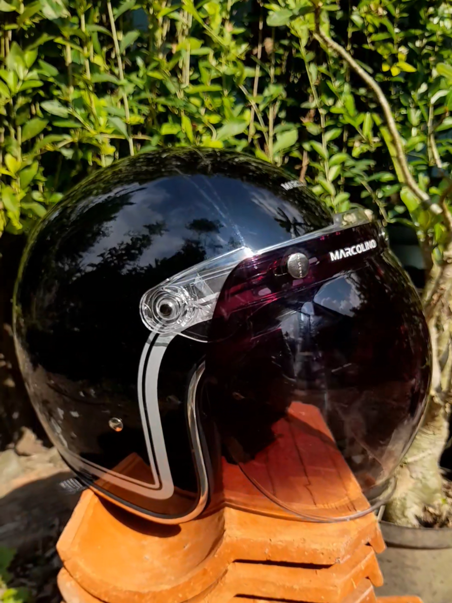 helm marcolino helmet giano Black Gradient smoke  #helm  #helmet  #marcolinohelmet  #viral  #fyp 