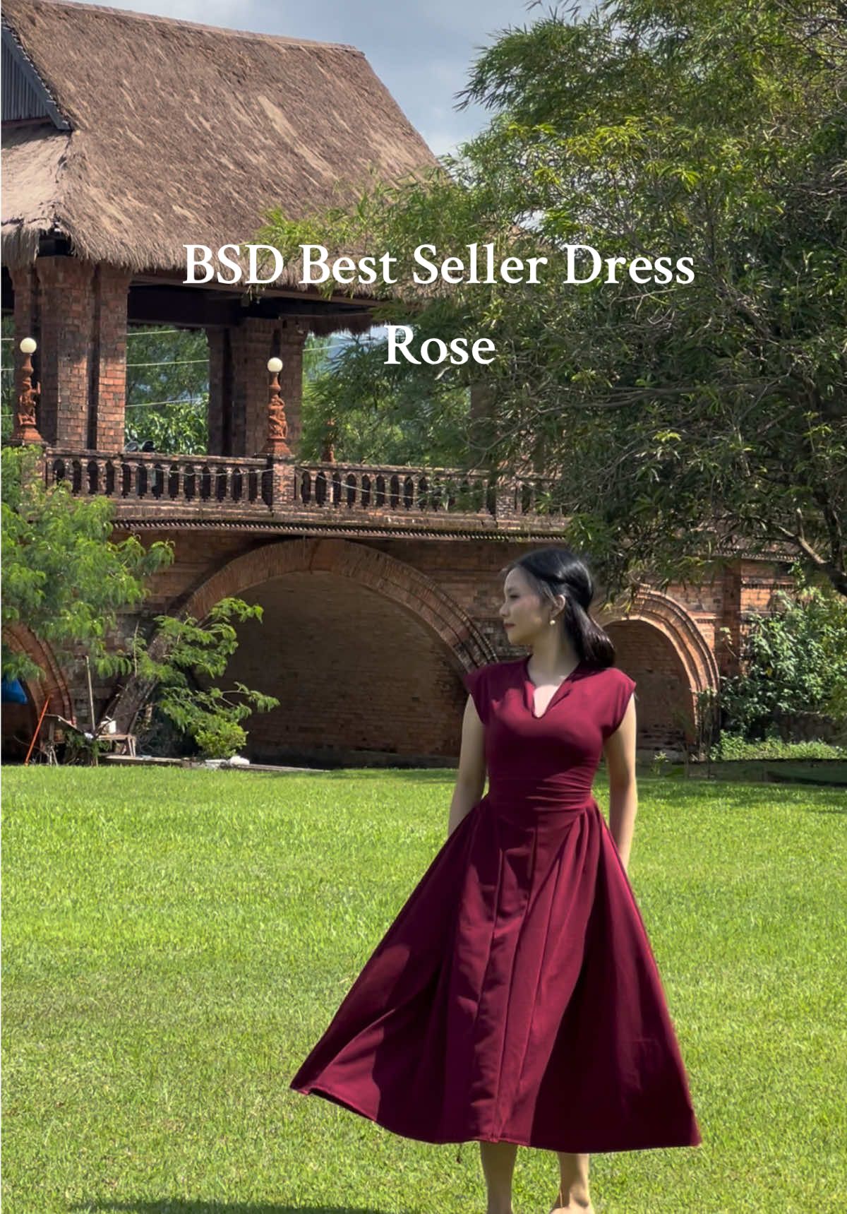 Lowkey obsessed with this fit😭🤍👗💃 So comfyyy❤️  “BSD Best Seller Dress Rose” #bsd #bestsellerdress #churchdress #elegantdress #classydress 