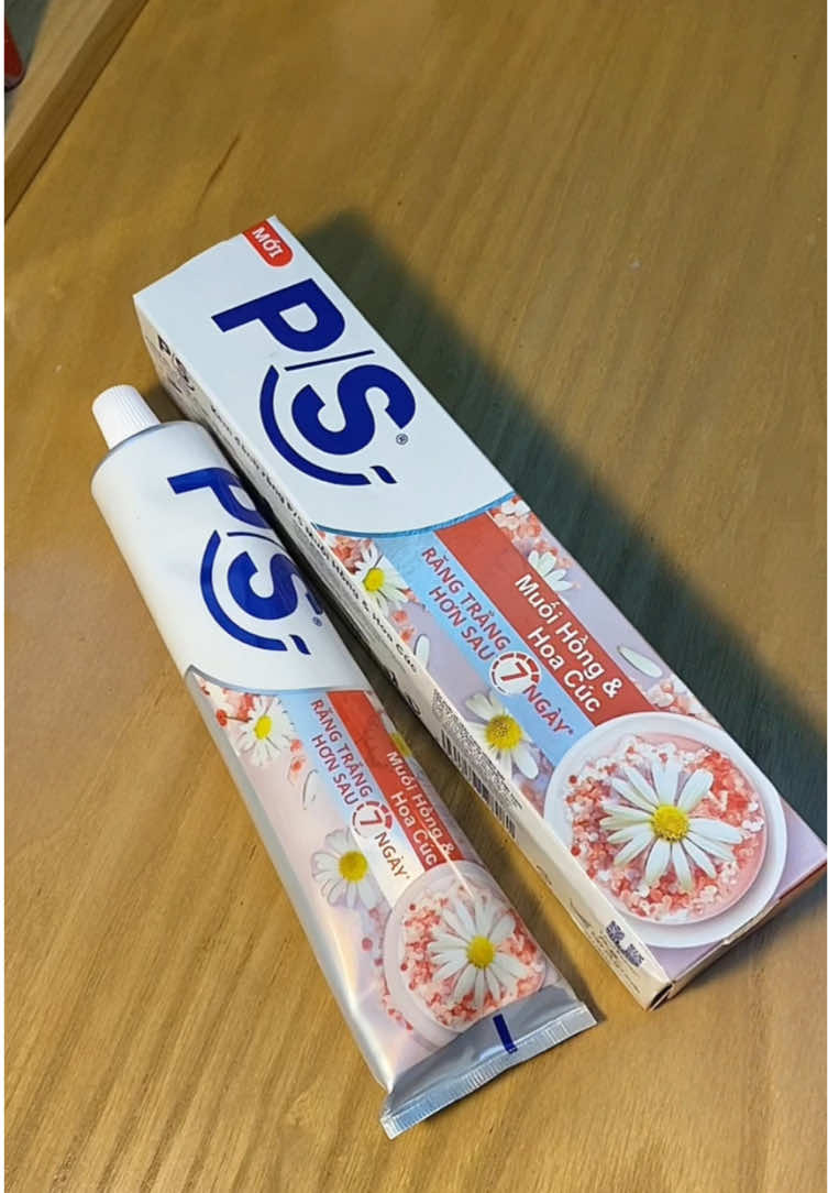 Kem đánh răng PS muối hồng hoa cúc vừa thơm vừa sạch #kemdanhrang #kemdanhrangps #ps 