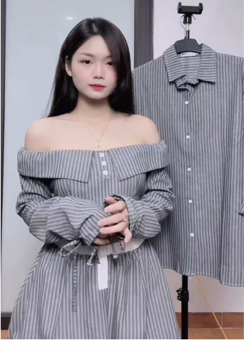 Set đôi kẻ xám xinh iu🥰  #setcouple #setdoinamnu #setdodoi #setdoi #xuhuong 