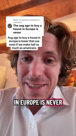 Replying to @Opinion Impopular the average age to own a house in Italy is actually lower than the average at age of American even though we make four times less money and this video will explain why #BuyingAHouse #Homeowner