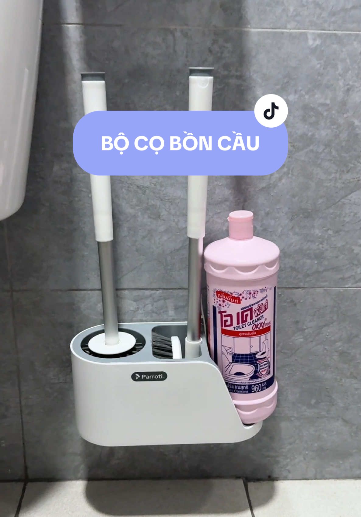 Bộ cọ bồn cầu này giúp việc vệ sinh bồn cầu sạch hơn, và giúp toilet mình đẹp hơn nữa #nhantayhome #tumuadoreview 