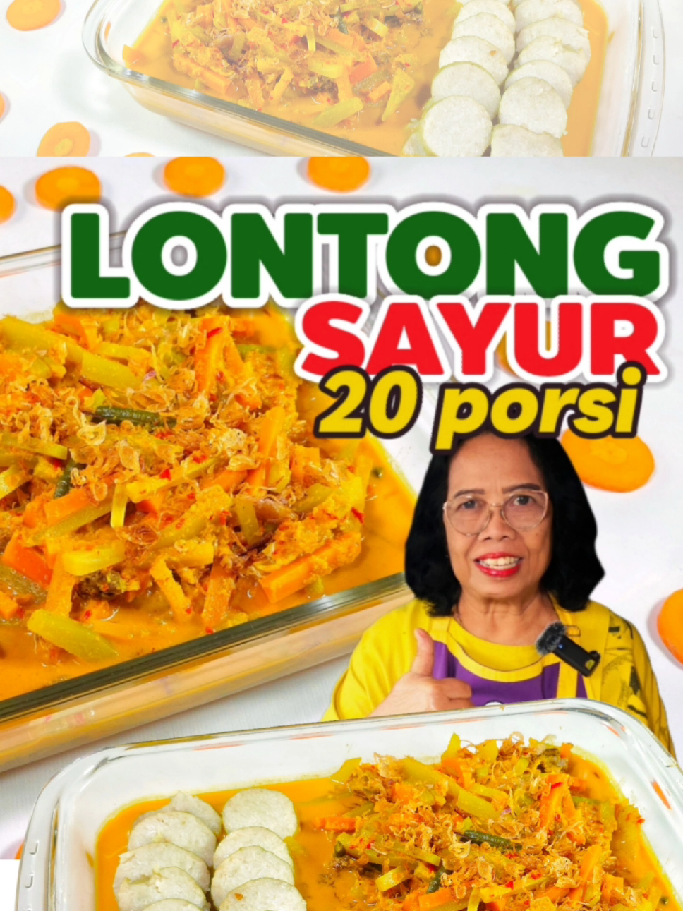 [[ MONGGO DI SAVE DULU  ]] Lontong sayur 20 porsi siap dinikmati.. Buat acara keluarga, arisan, atau sarapan ramai-ramai juga bisa Kuah santannya gurih dan sedep ada pedesnya sedikit.. Murah meriah semua senang 🫰🫰 #masakbesar #lontongsayur #lontong #sayuran #dapurcantikchannel   Awalnya hanya penasaran sama chopper @mitochiba.id  , ternyata diluar ekpektasi choppernya ngga rusak rusak .Mesinnya badak bandel banget awet sampai bertahun tahun.. Mitochiba ch 250.. Ada wadahnya yang besar kapasitas 2 liter.. buat masak jumlah banyak gini bisa banget.. ada wadah kecilnya juga buat harian lebih praktis Ayo Ganti chopper lama di rumah dengan mitochiba..  pakai kode promo MITO25CAN dapatkan diskon special RESEP LONTONG SAYUR 20 PORSI - 3bj / 900gr labu siam - 4bj / 350gr wortel - 150gr daging sapi - 150gr kacang Panjang - 2ltr air - 65ml santan instan - 2sdm udang rebon - 30gr lengkuas - 8lbr daun salam - 12lbr daun jeruk purut - 3sdt garam - 2sdt gula pasir - 2sdt merica bubuk - 3sdt ketumbar bubuk - 3sdt kaldu jamur Bahan Yang Dihaluskan - 200gr bawang merah - 100gr bawang putih - 50gr cabe merah besar - 50gr cabe rawit merah - 6btr kemiri sangrai - 20gr jahe - 20gr kunyit Happy Cooking  Dapur Cantik Channel