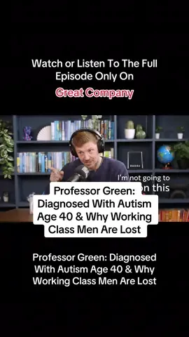 Listen or watch the full episode now on Apple, Spotify and YouTube 👏 PROFESSOR GREEN: Diagnosed with Autism Age 40 & Why Working Class Men Are Lost Stephen Manderson aka Professor Green, in today’s episode really reminded me to listen. The most successful people are the ones who listen rather than talk, they learn rather than pretending to know it all. When people come into the studio, sometimes they might ask to not discuss certain topics but Stephen was a complete open book, so no stone was left unturned… Today’s episode we cover: 👏 His relationship with Millie Mackintosh 👏 Getting an autism diagnosis later in life, and how that has changed the way he looks at his past 👏 Surviving getting stabbed in the neck and how knife crime will remain high until we tackle poverty 👏 How he’s turned negative life experiences into learning opportunities 👏 The self reflection that comes with becoming a father 👏 Losing his father & Uncle to suicide and how he handles the grief 👏 Why we shouldn’t blame our elders for getting stuff wrong as they didn’t have access to therapy Stephen is such a breath of fresh air. Our conversation reminded me how important it is to keep learning, keep being interesting and interested - keep growing as a person @jamie @Professor Green #greatcompanypodcast 